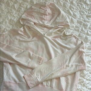 Blush Tie-Dye Hoodie for Women